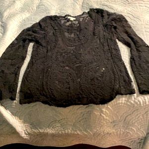 Lacy long sleeve blouse